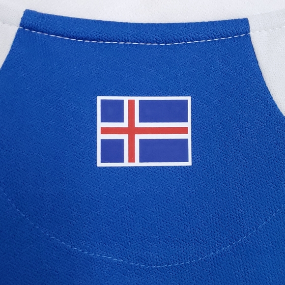 Authentic Iceland National Team Osk #10 Fyrir Island KSI Errea Soccer Jersey - Picture 9 of 12